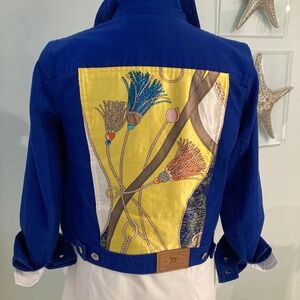 Embellished Denim Jacket- Petite Small